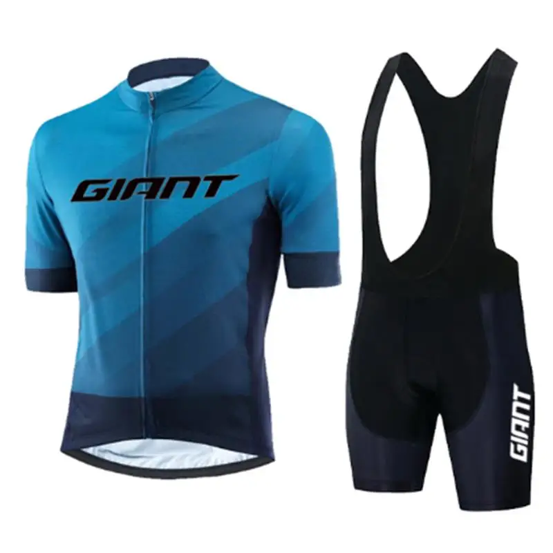 

GIANT 2023 Men's Summer Cycling Clothing Short sleeve Cycling Jersey Set Quick Dry Team MTB Bike Jersey Set Ropa Ciclismo Hombre