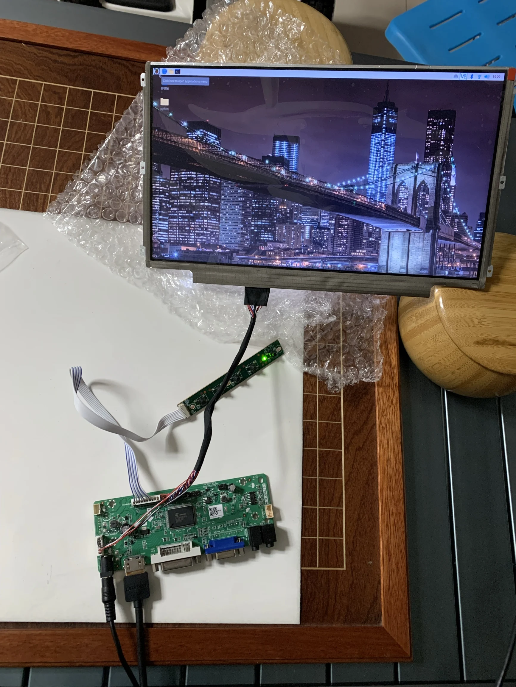 Плата контроллера B156XW02/04 совместимая с HDMI комплект аудиодрайверов DVI VGA дисплей