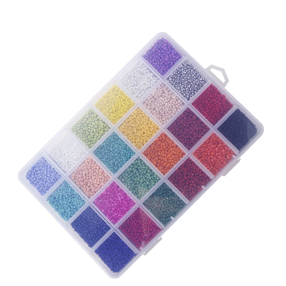 1 упаковка из 2 мм круглых стеклянных бусин сделай сам цветные бусины