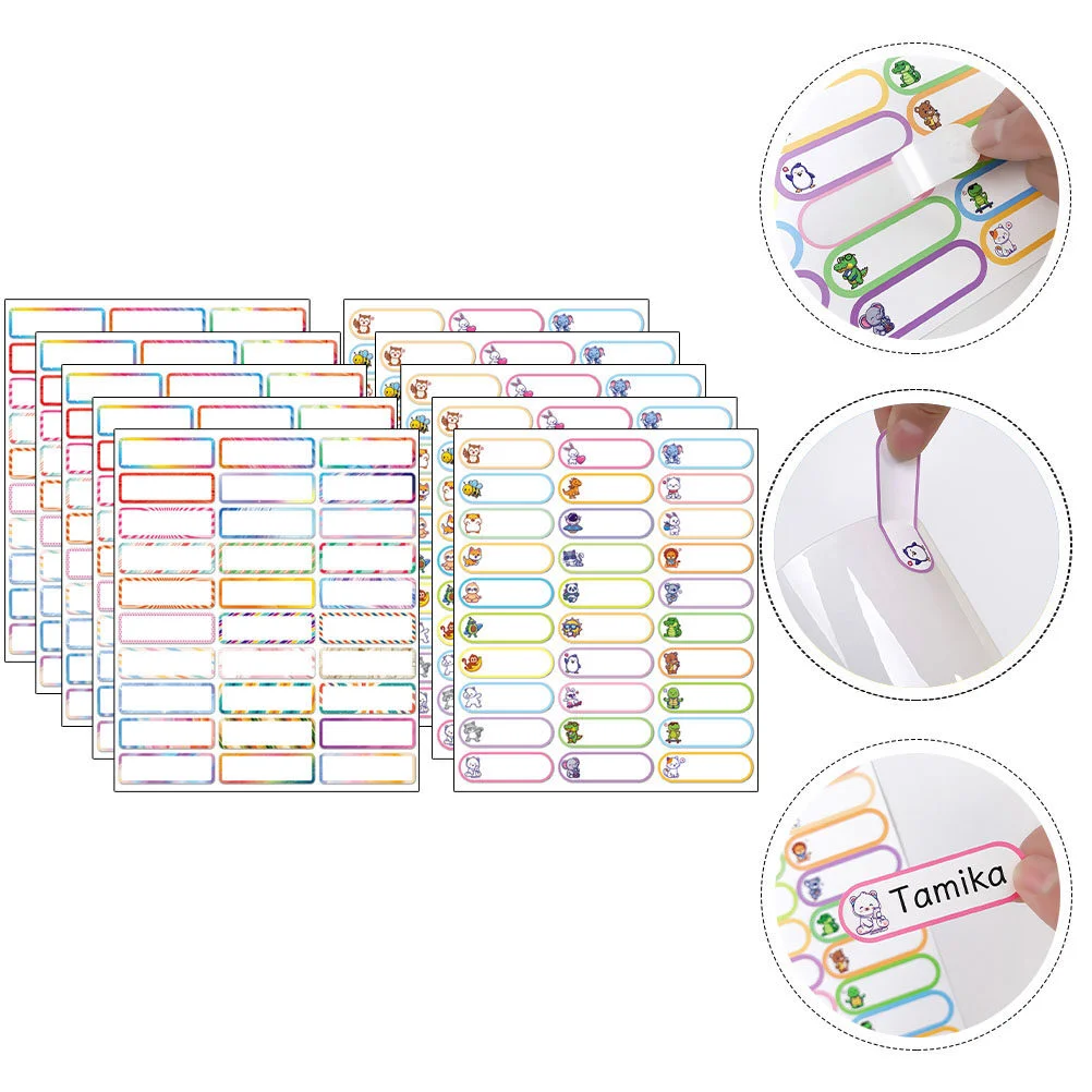 

10 листов, самоклеящиеся наклейки на бутылки для воды