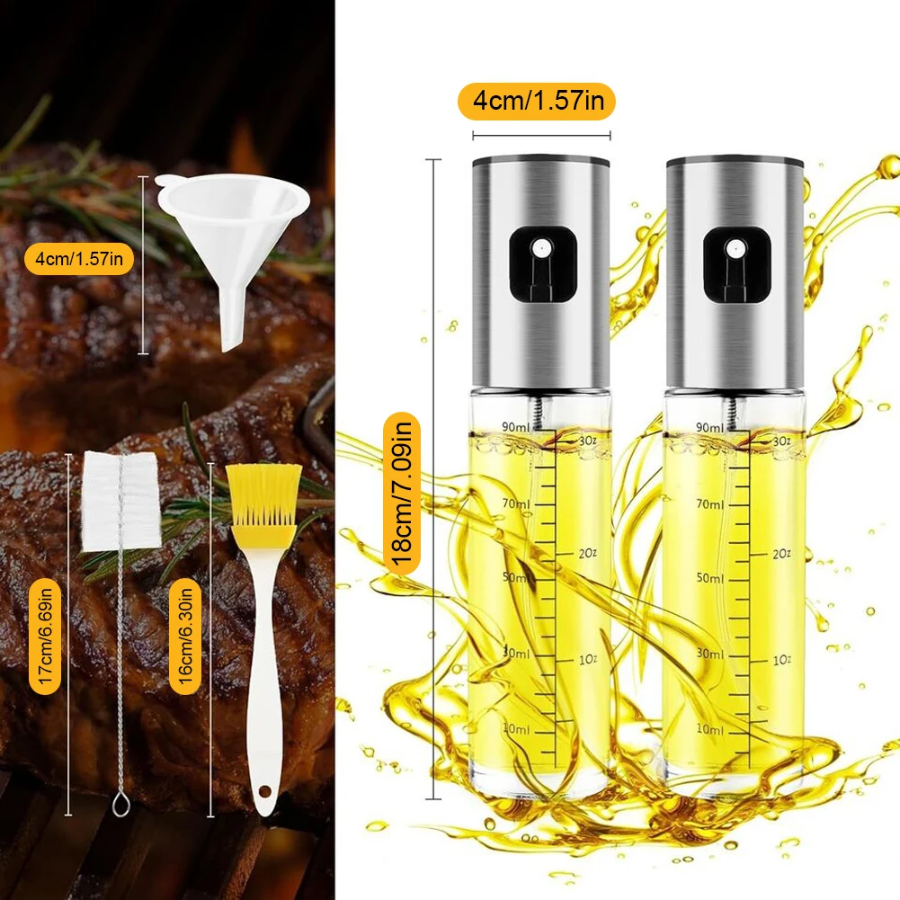 1/2 шт. 100 мл телефон с воронкой и щеткой распылитель оливкового масла для выпечки