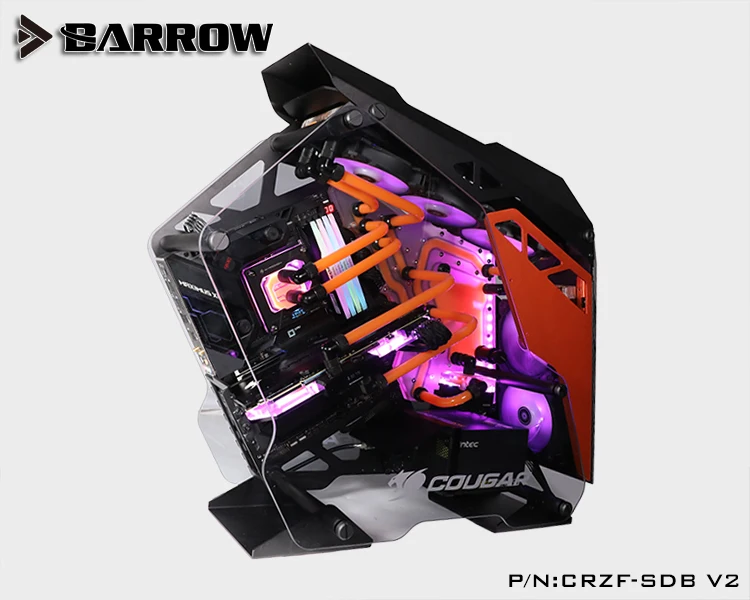 

Barrow Acrylic Board Water Channel Solution kit use for COUGAR Conqueror Case / for CPU and GPU Block / Instead reservoir
