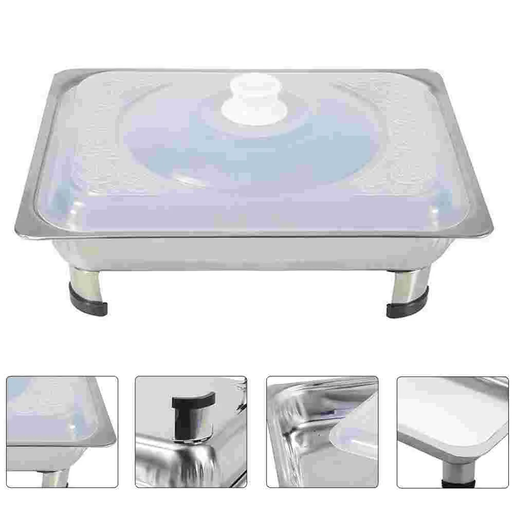 

Buffet Tray Food Serving Plate Dish Platter Storage Restaurant Dishes Metal Rectangular Chafer Pan Warming Warmer Chafing