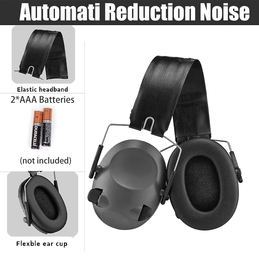 

New Generation Tactical 6S Slim Line Electronic Headset with Audio Input Hearing Protection Ear Protection NRR 25dB for Shooters