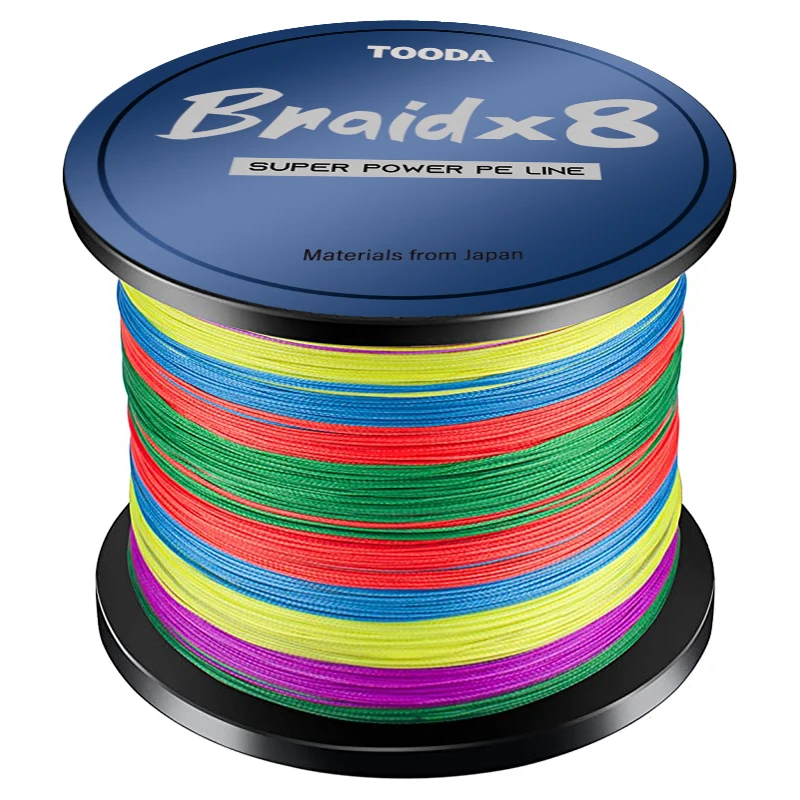 TOODA 8 Strands Fishing Line 1000M Multifilament Super Strong PE Braided 12LB-200LB  Japanese LIne Carp Fishing Accessories enlarge