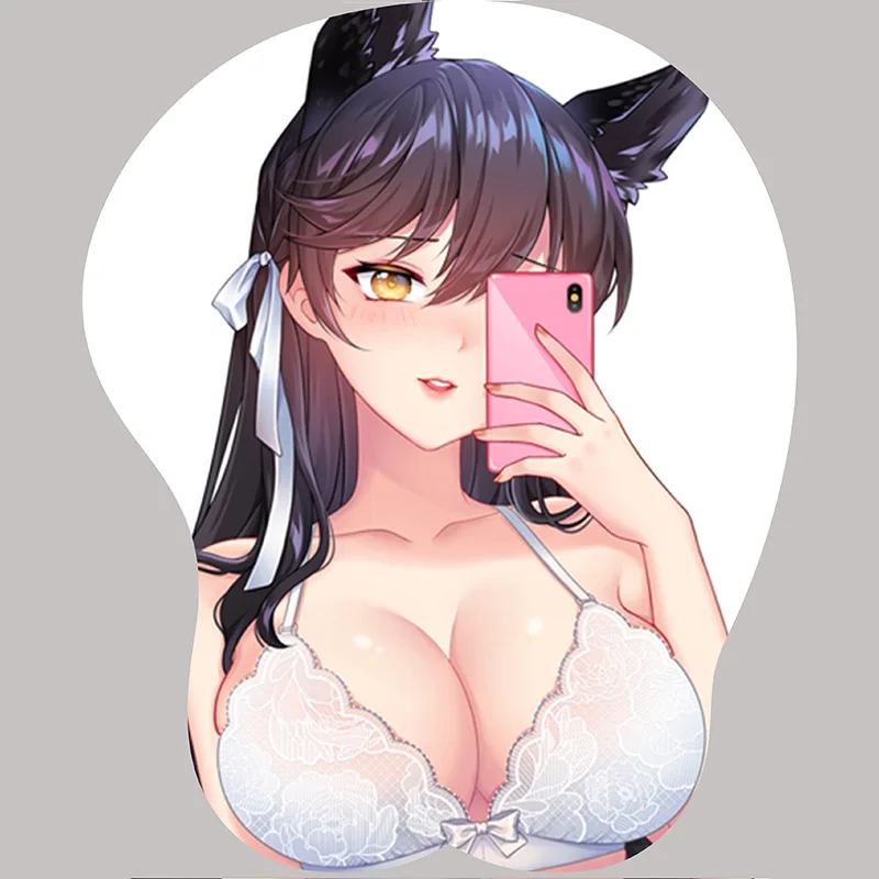 

Computer Office Game Wrist Mouse Pad Silicone Stereo 3D Big Breast Beauty Wrist Pad Cute Anime Hand Pad