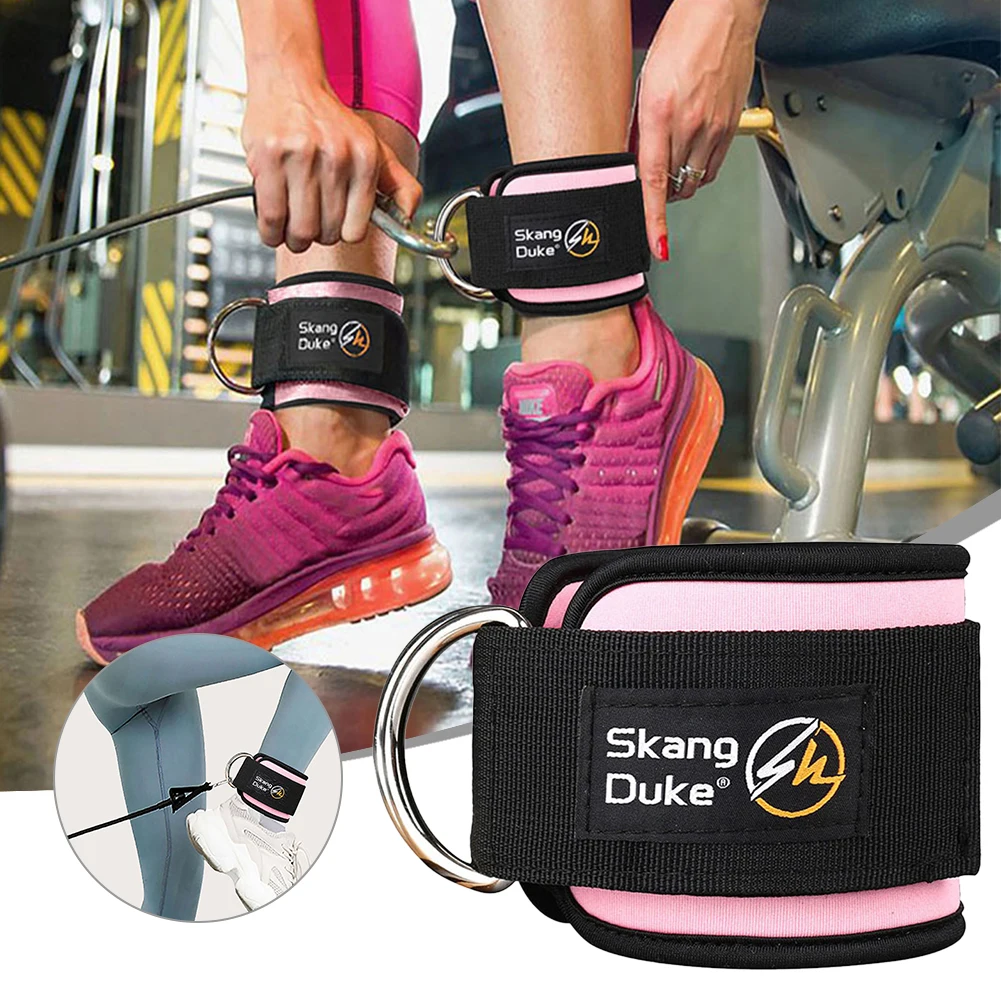 

Нейлоновый Ремешок на лодыжку для фитнеса, ремешок на щиколотку для тренировок, тренажерного зала, оснащение для мужчин, женщин, мужчин, с D-о...