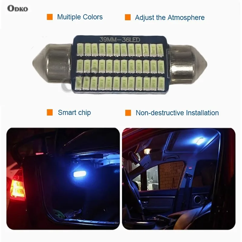 Для Toyota Land Cruiser 200 10 шт. автомобильные светодиодные внутренние лампы комплект купольной лампы для чтения багажника автомобильные фары сигнальная лампа (art.: 3920d28aa409e) - 3920d28aa409e