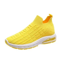 yellow women sneakers 2022 new spring black slip on ladies casual women shoes breathable mesh lightweight women vulcanized shoes