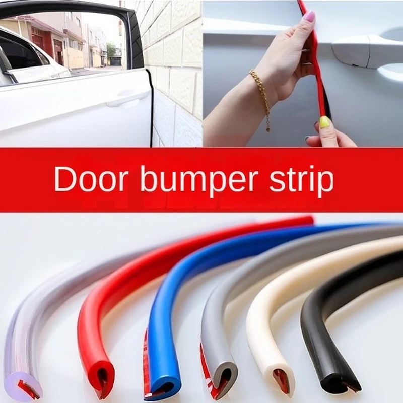 2/3m/5m U Type Universal Car Door Protection Edge Guards Trim Styling Moulding Strip Rubber Scratch Protector for Car Styling