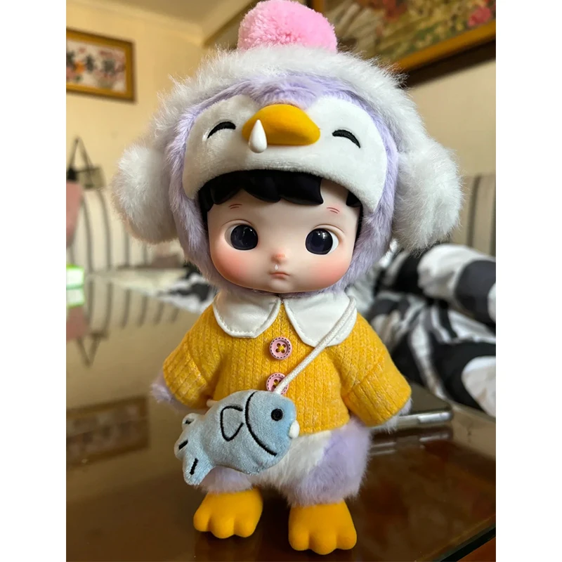 Фото 2025 оригинальная фигурка Hacipupu Penguin 1/8, 16 суставов, подвижная игрушка, модное трендовое украшение, подарок на день рождения, кавайный подарок для девочки №1