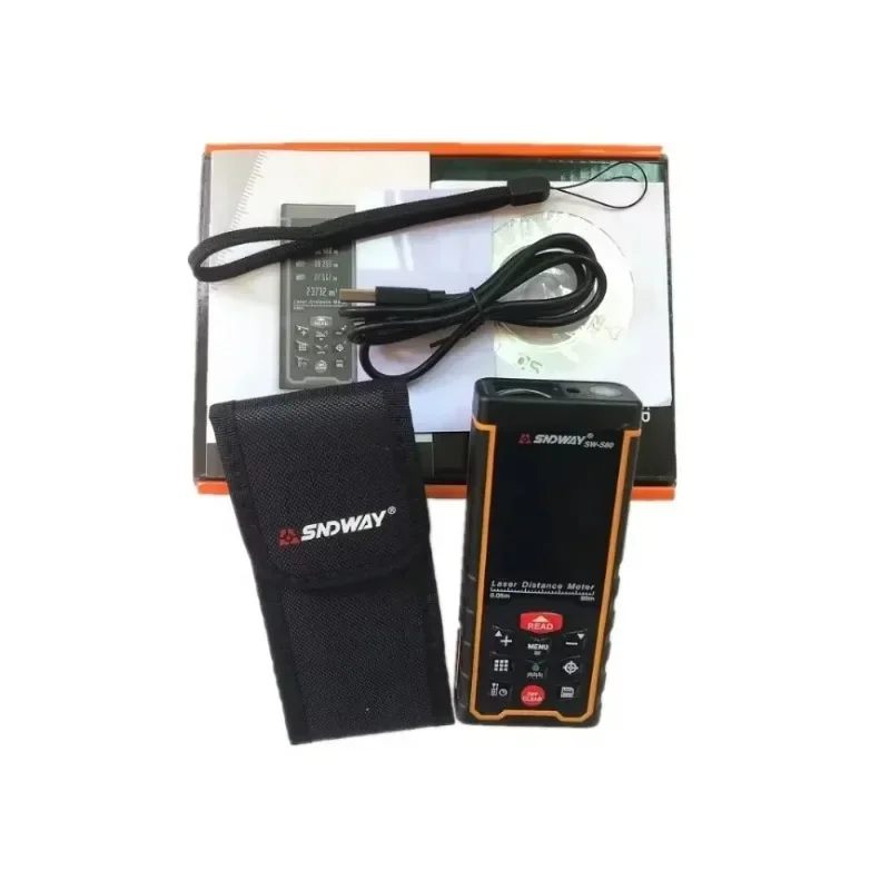 SNDWAY цифровой лазерный дальномер 80 м SW-S80 с цветным дисплеем и камерой