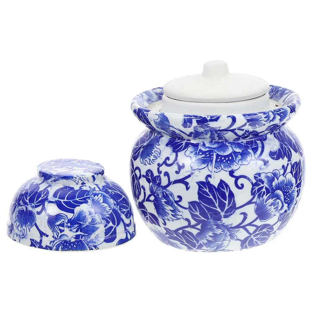 

Sourdough Crock Clear Container Dry Foods Keeper Jar Chinese Pickle Jar Ceramic Kimchi Jar Seal Ceramic Fermentation Crock