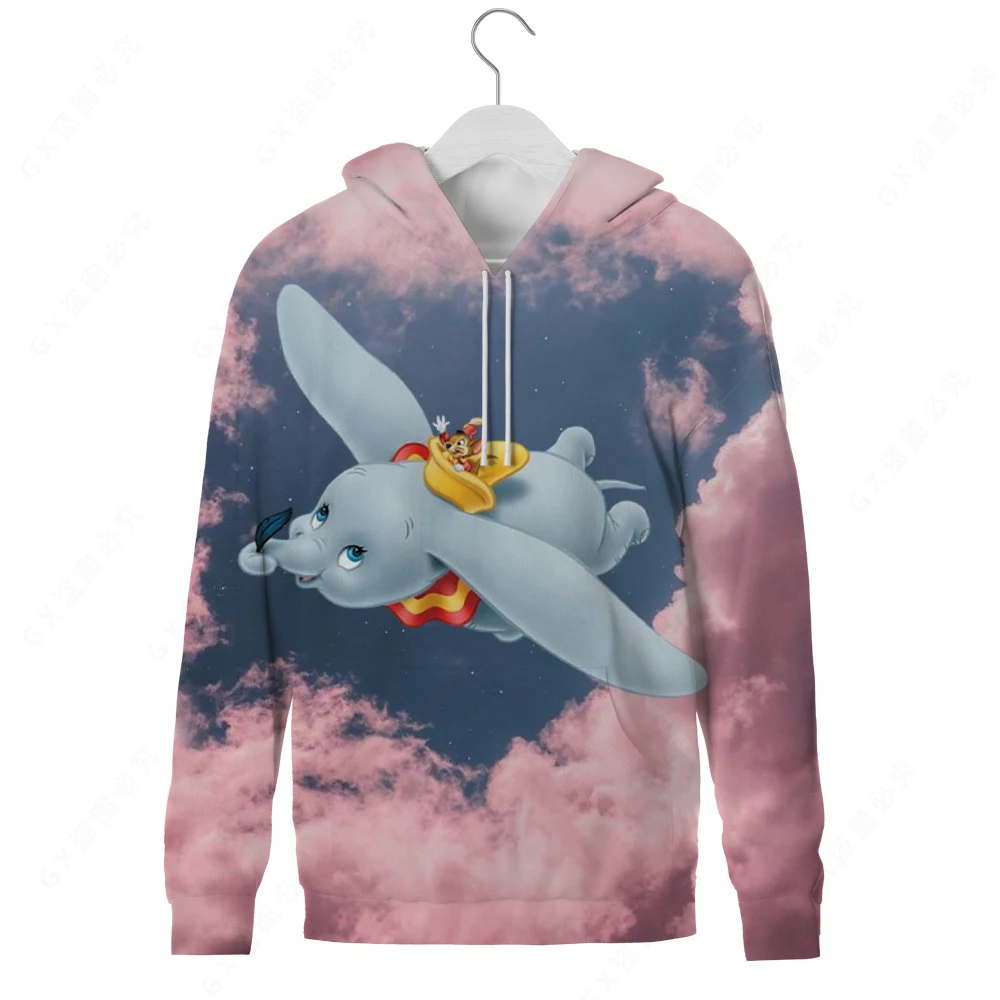 

Disney 2021 street fashion cute Hoodie Boys and Girls Disney Dumbo Sweatshirt kawaii3d printed autumn winter long sleeve2021 NEW