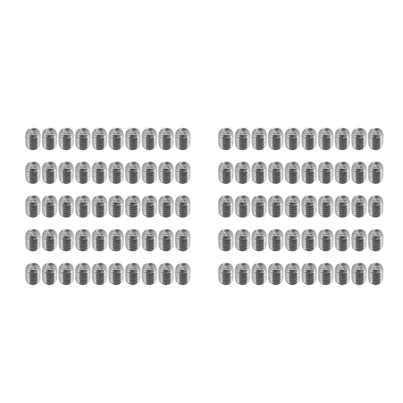 

100Pcs M2.5 X 3Mm Stainless Steel Hex Socket Set Grub Screws Headless Cup Point