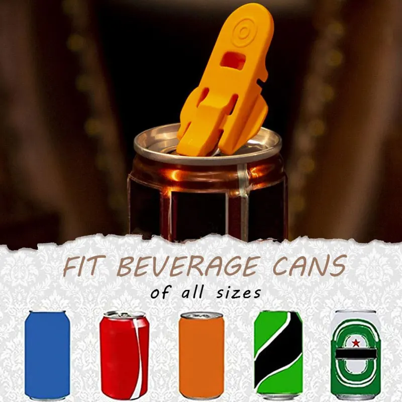 

1Pc Portable Bottle Opener Reusable Easy Can Opener Sealed Drink Beer Cola Opener Lid Remover Kitchen Supplies Camping Tools