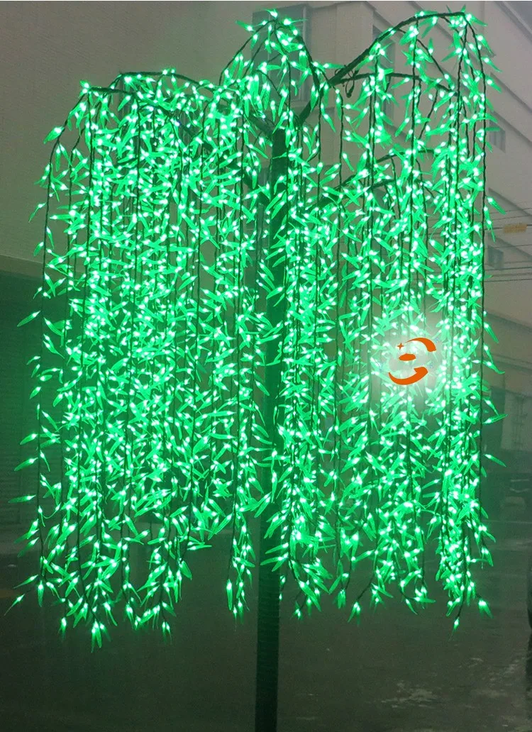 Светодиодный светильник для плакающего дерева с искусственной вербой наружного