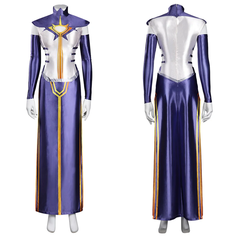 

Arcane LOL Mel Juvenile Cosplay Costume Outfits Halloween Carnival Dress Suit