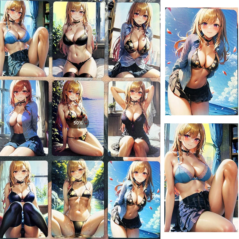 

Kawaii 9 шт./комплект Diy Kitagawa Марин Flash Card аниме сексуальные милые купальники стили Acg коллекция карт игрушки подарки Товары в наличии