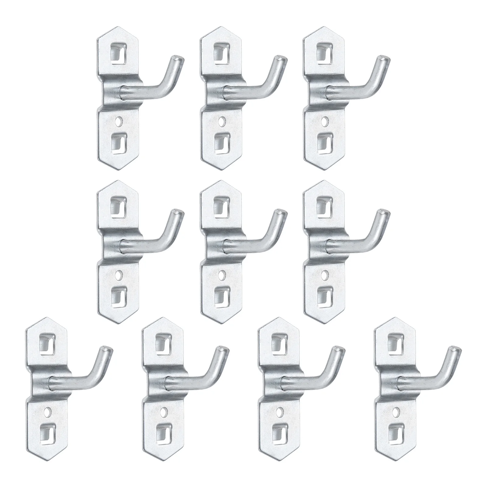 

10pcs/lot Hole Board Hook 25mm/0.98" Pendant Single Oblique Hanger Tools Wall Mount Storage Rack Solid Steel Heavy Duty Outdoor
