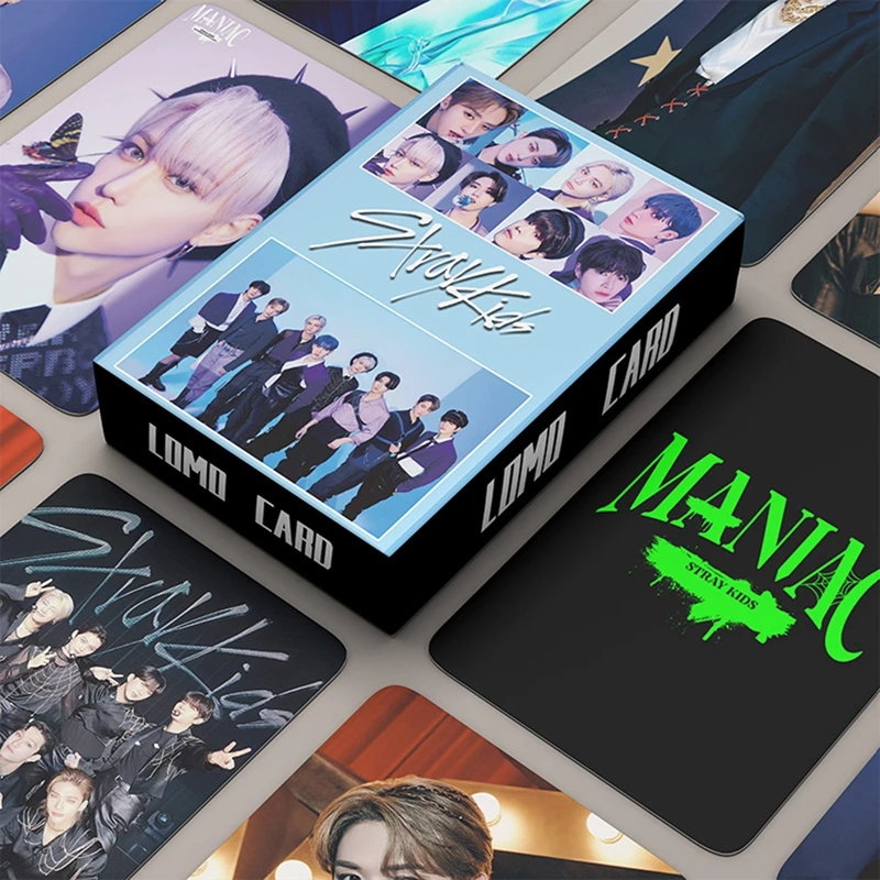 55PCS/Set Kpop STRAY KIDS Group Photocards New Album MANIAC LOMO Cards Collection Postcard for Fans Collection Photo Cards Gift