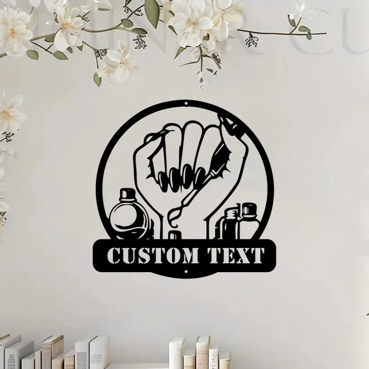 Металлические настенные рисунки Nail Tech на заказ персонализированные инструменты