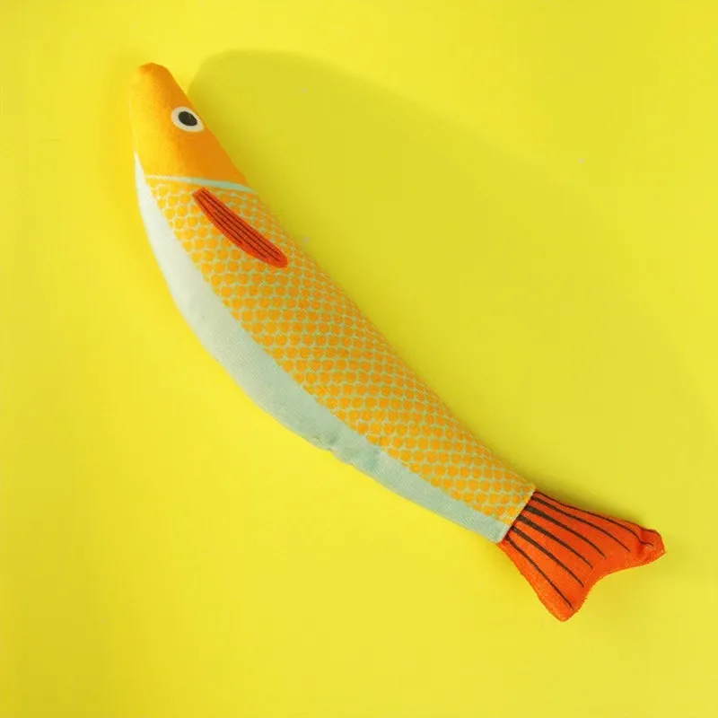 Игрушка для кошек кошачья мята 3D моделирование рыбы Золотая рыбка игрушки котят