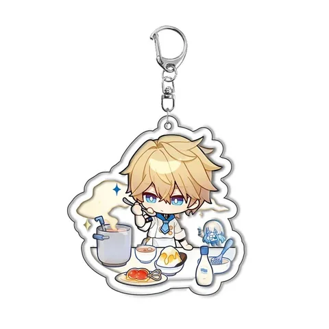 Honkai Star Rail брелок Himeko Dan Heng цинковый сплав