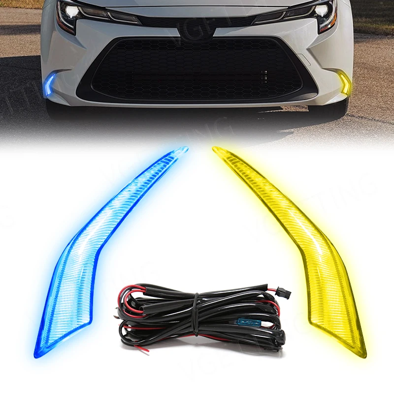 Светодиодные дневные ходовые огни для Toyota Corolla Hybrid Levin 2019 2020 2021 2022 трехцветные