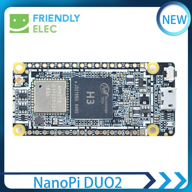 FriendlyELEC NanoPi DUO2, разработанная плата 512M, Allwinner H3, Cortex-A7, Wi-Fi, Bluetooth модуль, UbuntuCore, приложения IoT