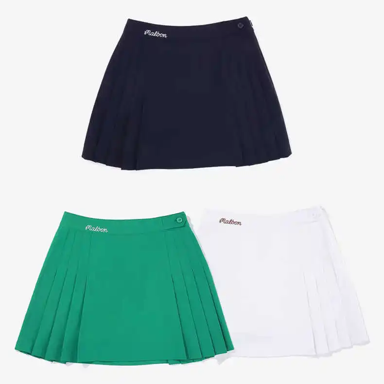 

Golf ladies sports quick-drying solid color GOLF short skirt side pleated sexy slim pleated skirt
