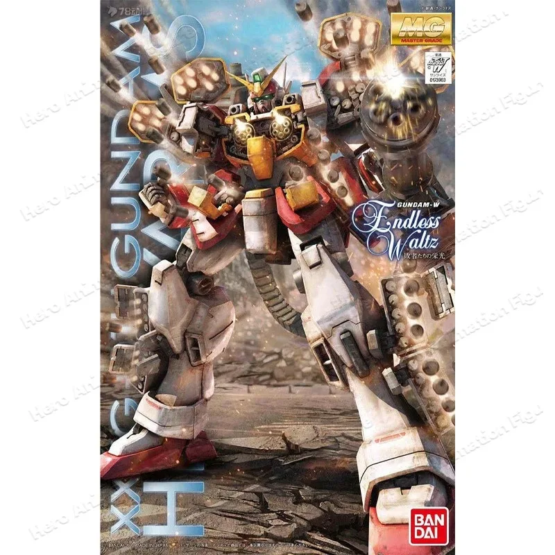 Фото Оригинальный набор для сборки модели Bandai GUNDAM MG 1/100 GUNDAM HEAVYARMS CUSTOM, аниме-фигурка, сборная модель, игрушки, подарки для мальчиков №3