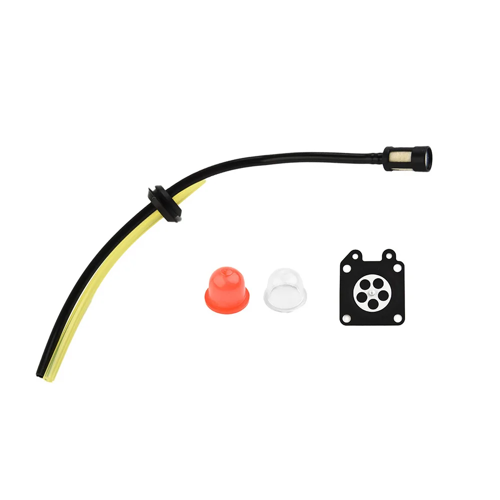 

Replacement Fuel Filter Fuel Hose Set Seal 2pcs Primers Bulbs For Brushcutter Grass Strimmer Trimmer Brush Cutter Chainsaw Part