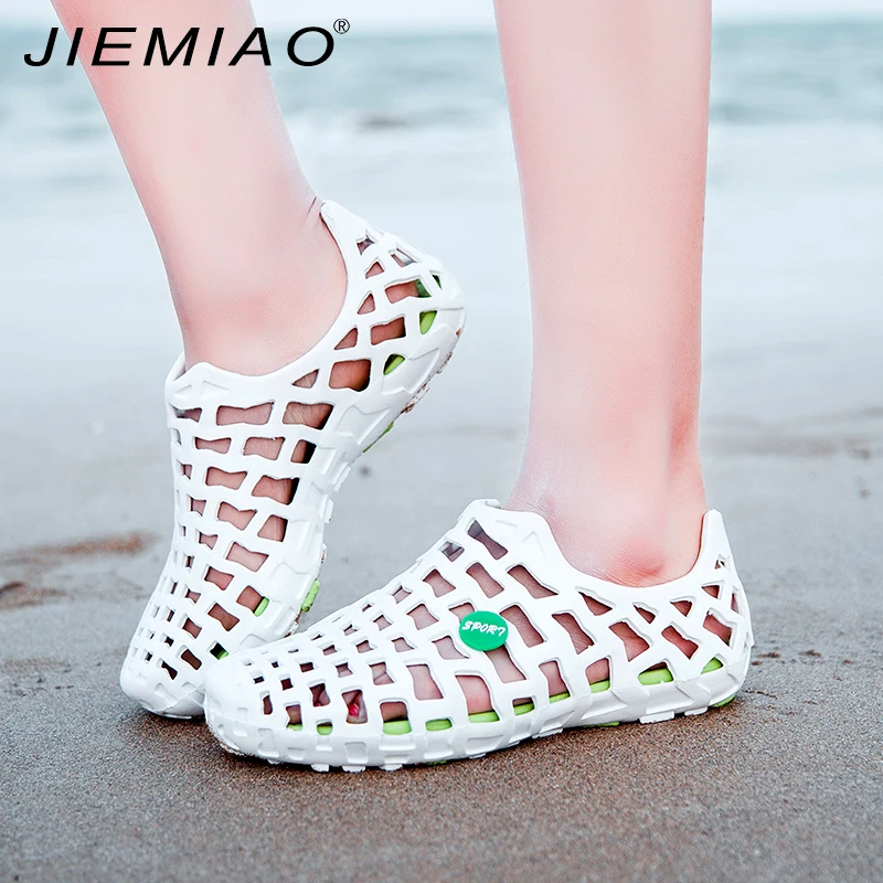 

JIEMIAO Cute Women's Slippers Summer Outdoor Light Beach Sandals New Lover's Bathroom Slides Home Indoor Anti-Skid Sandals Shoes