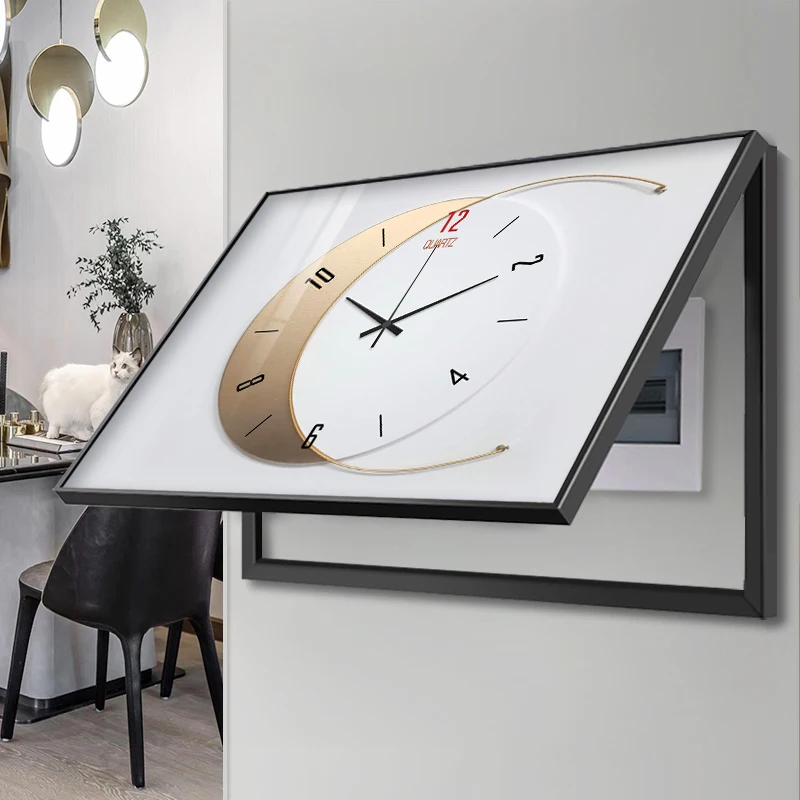 

Creative Modern Decorative Frame Living Room Classic Wall Clock Wall Stickers Luxury Decoracion Para El Hogar House Decoration