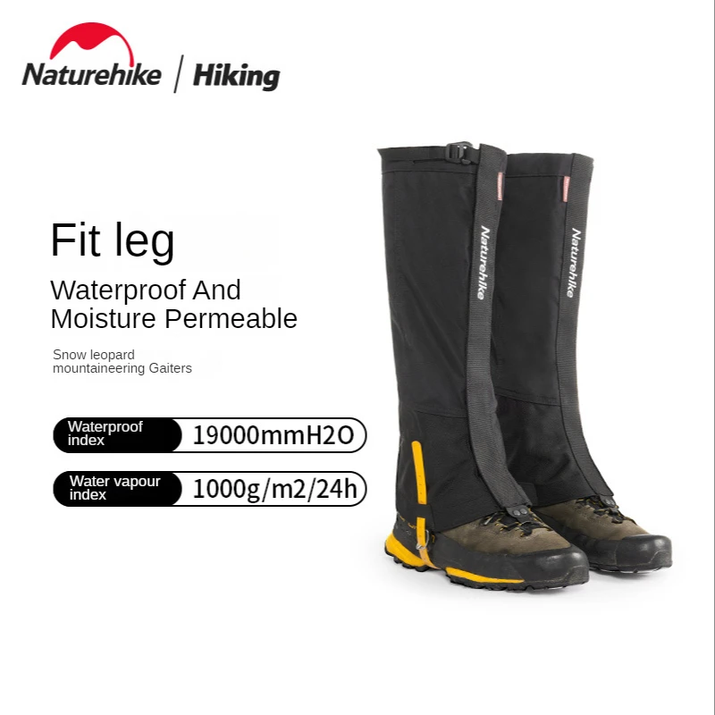 

Naturehike Professional Outdoor Mountaineering Snow Cover Gaiters Waterproof Moisture Permeable Ultralight Nylon Hiking Gaiters