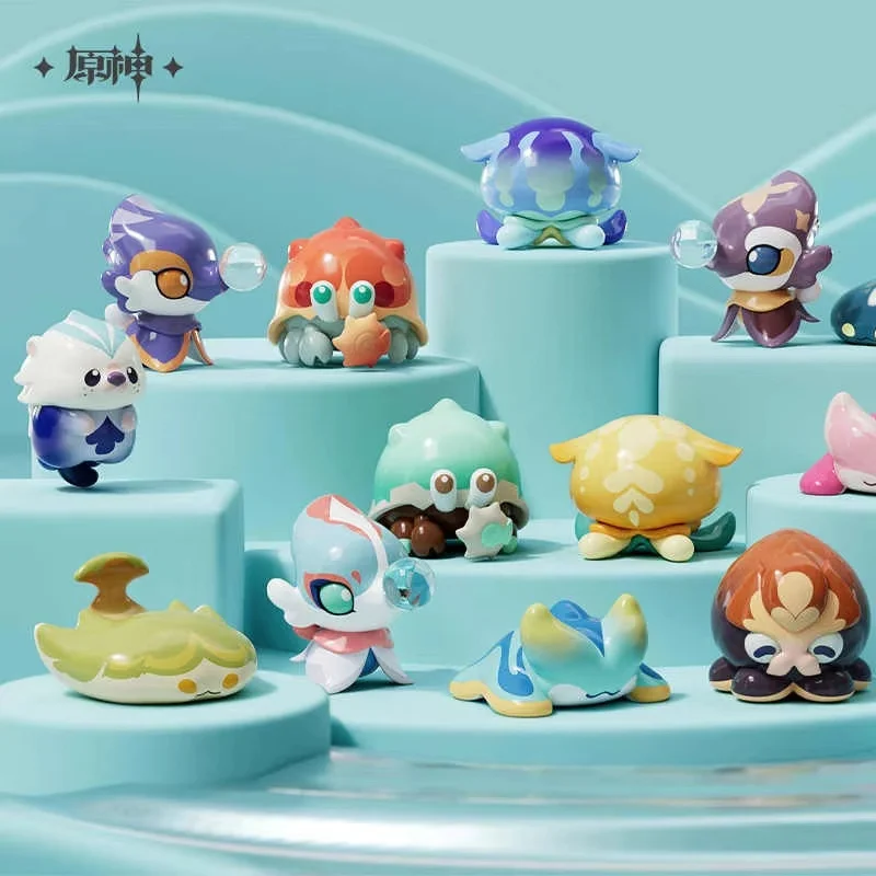 Mihoyo Genshin Impact Fontain Series Fantasy Creature Мини-сумка для слепых игрушек Коллекция милых