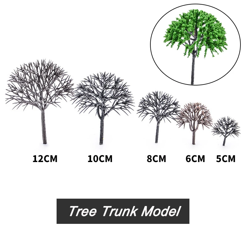 

Diy Tree Scene Materials 3cm-12cm Miniature Tree Trunk Model For Building Sand Table Landscape Layout Diorama Kits 50Pcs