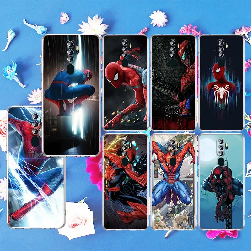 

Marvel Avengers Spider-Man For OPPO Find X5 X3 X2 Neo Lite A74 A76 A72 A55 A54S A53 A53S A16S A16 A9 A5 Transparent Phone Case