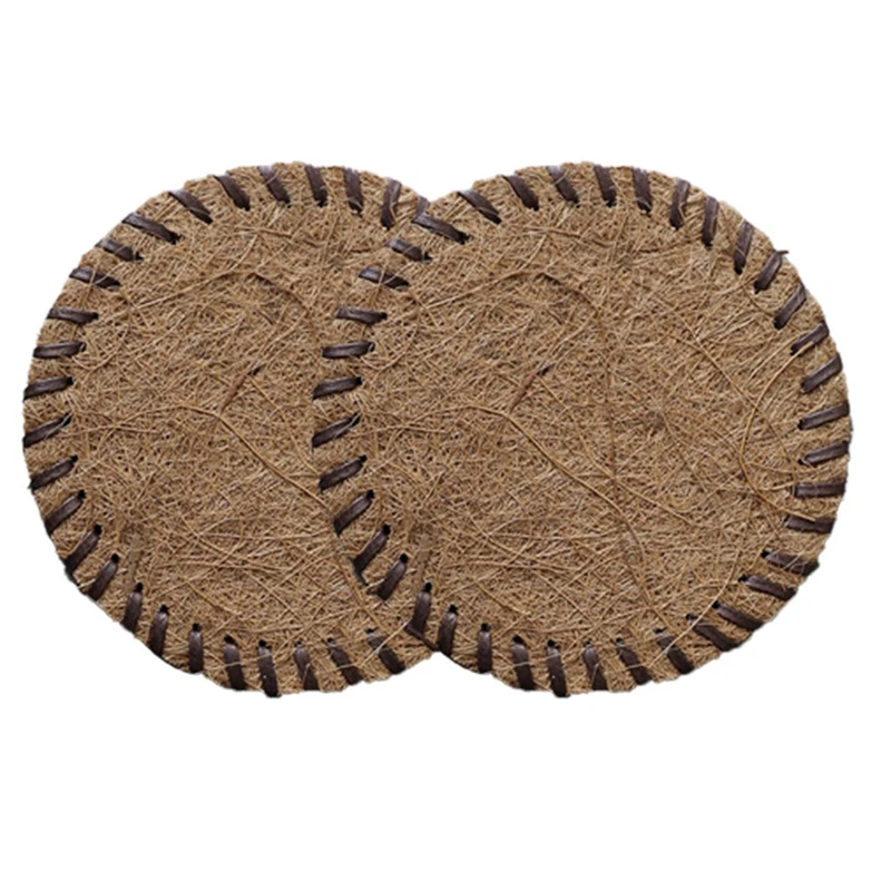 

Bamboo Coconut Silk Mat Placemat Coaster Kitchen Table Bowl Mat Durable Hand Woven Coffee Cup Coaster Teapot Mat