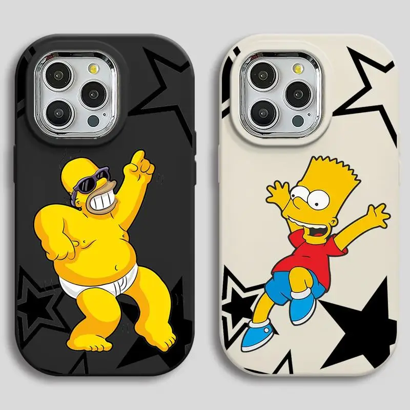 phone case for Apple iPhone 15 14 Pro funda 11Pro Max 11 12 Plus 13pro max 15plus 11pro coque Cover WooHoo Cartoon The Simpsons
