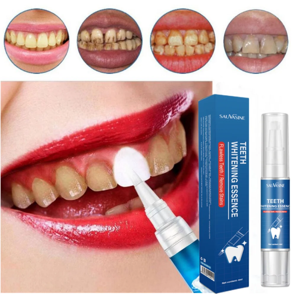 

Teeth Whitening Essence Pen Tooth Brighten Bleaching Serum Gel Effective Remove Plaque Stains Oral Hygiene Dental Cleaning Tools