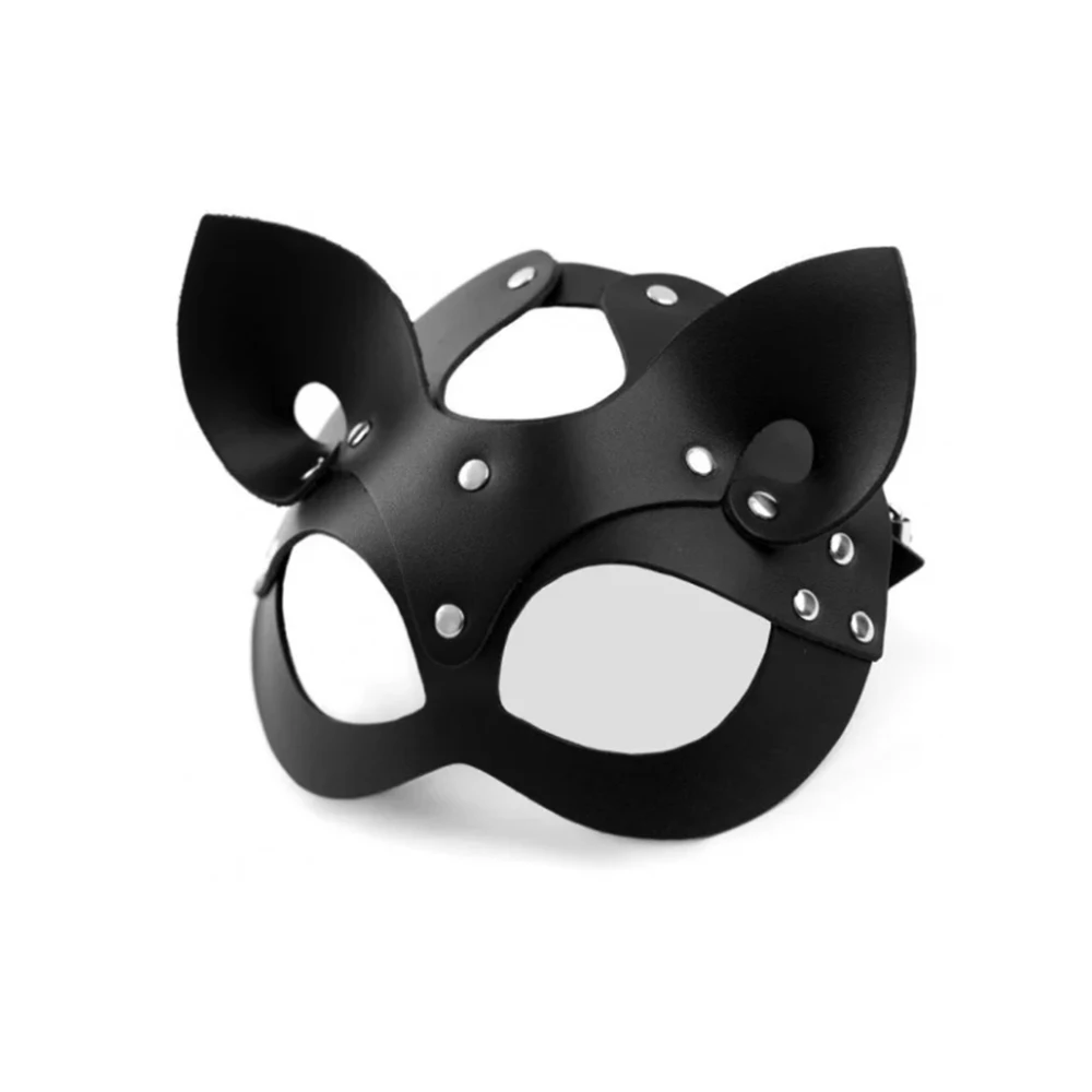 Кожаная маска Зайка для ролевых игр |