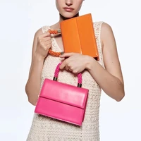 designer bag beaded handle womens handbags fashion shoulder crossbody bags for women 2022 brands small sling bag flap purses