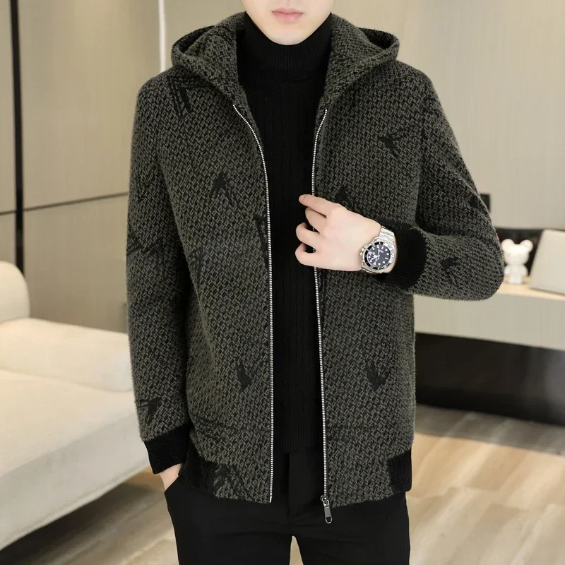 Новинка Зима 2023 мужское модное красивое повседневное шерстяное пальто с