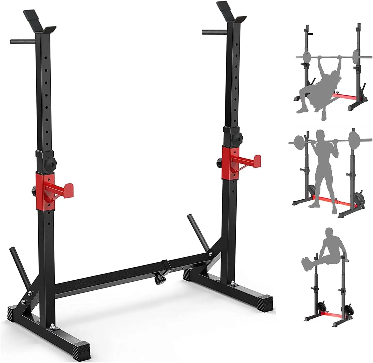 

Multi-Function Squat Press Barbell Stand, Height Adjustable Barbell，Max Load 550lbs,Fitness Exercise Equipment Home Gym Dumbb