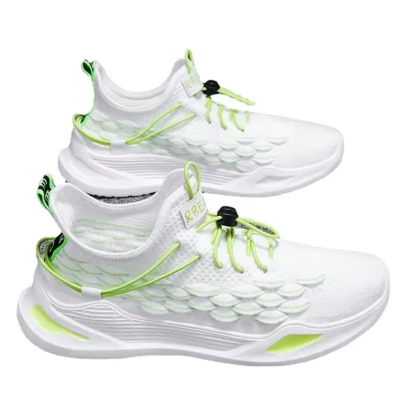 2023 Summer Men Sports Shoes Fashion Black Casual Running Shoe Spring Breathable Mesh Sneakers Thick Bottom Non-Slip Zapatillas