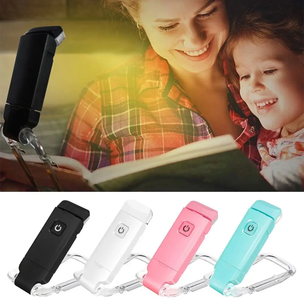 

Портативный Регулируемый USB Перезаряжаемый светильник для чтения книг с защитой глаз ночник с зажимом светильник для книг Закладка светильник чтения