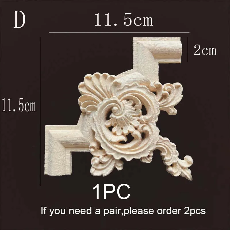 

Деревянный уголок из натурального дерева в европейском стиле, домашний декор, фоновая настенная аппликация, резная фигурка, украшение для гостиной