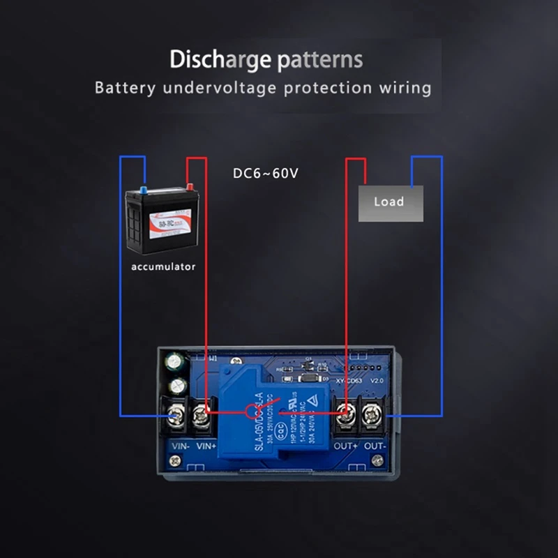 XY-CD63 CD63 30A контроль зарядки аккумулятора Защитная пленка для с полным отключением